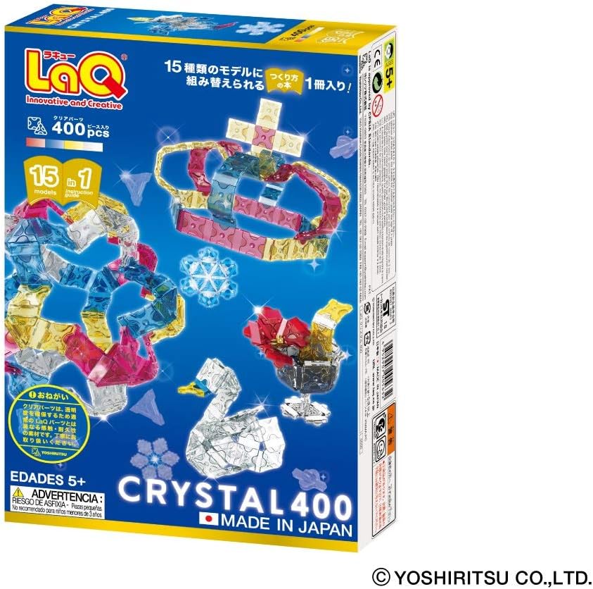 LaQ Crystal 400 – Creative Building Set (400 Pieces)