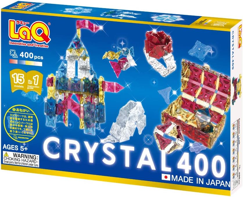 LaQ Crystal 400 – Creative Building Set (400 Pieces)