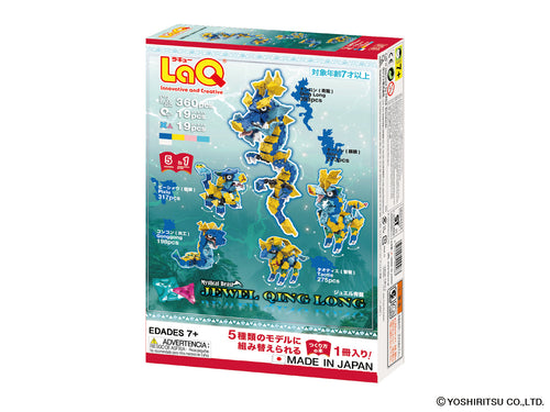LaQ Mystical Beast Jewel Qing Long – Legendary Dragon Building Set (398 Pieces)